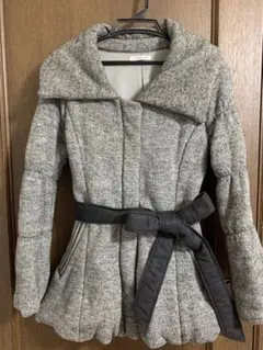 ツイード グレー コート 2way