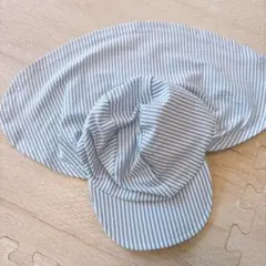 ZARA 水着　日よけ付きキャップ ストライプのサムネイル