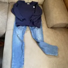 トレーナーとデニムのセット140