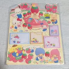新品 未使用品 ペタペタいちごふせん（A）2024年 いちご新聞ふろく