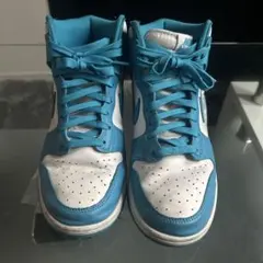 NIKE DUNK HIGH ブルー ホワイト スニーカー