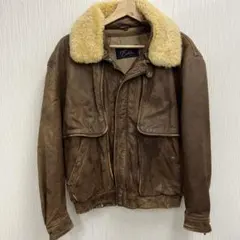 Robert Comstock レザー ボアジャケットブラウン　サイズ38 中古のサムネイル