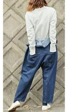 (K05546) ハトラ hatra 巻きデニムパンツ