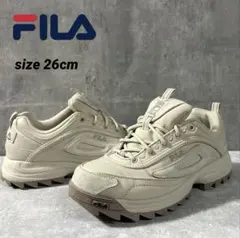 FILADistorter Premium軽量ローカットスニーカー 26cm厚底