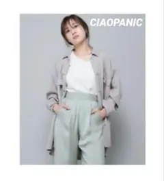 CIAOPANIC テンセルCPOシャツジャケ ット ライトグレー フリーサイズ