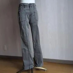 グレー パンツ 5ポケット未使用 ウエスト67 綿95％