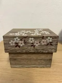 桐　小箱　会津桐　茶箱　小物入れ　茶筒 桜　コーヒー豆