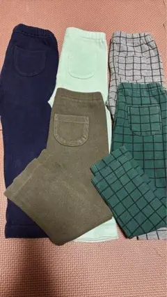 キッズ ロングパンツ まとめ売り子供服　UNIQLO レギンス　90センチ 5本
