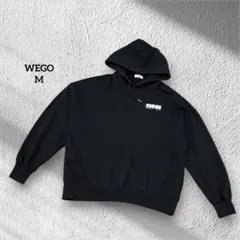 WEGO ウィーゴー パーカー バックプリント ブラック レディース サイズ M
