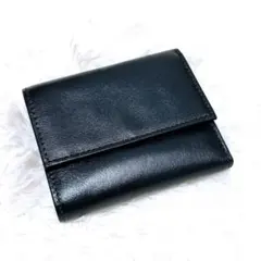 新品❣️ ビジネスレザーファクトリー 三つ折り財布 ウォレット ブラックグリーン