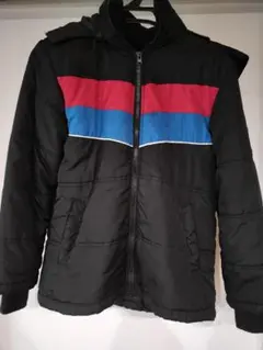 ストライプデザイン ナイロンジャケット