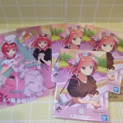 五等分の花嫁　中野二乃　クリアファイル　一番くじイラストボード