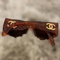 ✨CHANEL✨ブラウン べっ甲 オーバーサイズ サングラス♪ヴィンテージ♪