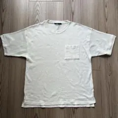 【Lサイズ】ワッフル 白Tシャツ CIAOPANIC チャオパニック シンプルのサムネイル