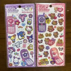 【正規品】平成はっぴーフォン　サンリオキャラクターズ　日焼けキティ　2点セット