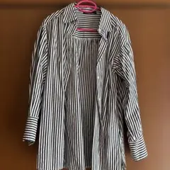 w closet ストライプ柄 長袖シャツ