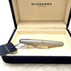 極美品 バーバリー メンズ ネクタイピン ゴールド シルバー 新品タグ付 日本製のサムネイル