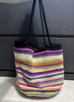 【ハンドメイド】カラフルなトートバッグ　Ｈ②