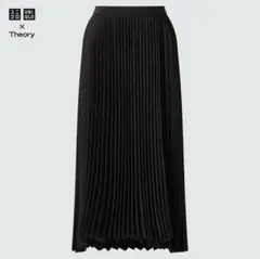 UNIQLO プリーツラップスカート ブラックM