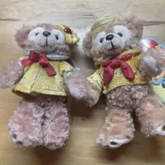 ダッフィー&シェリーメイ 30周年記念 ぬいぐるみバッジ