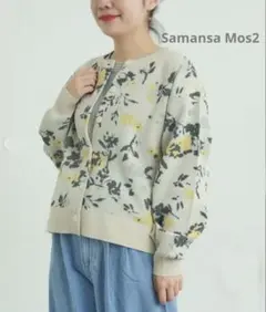 新品タグ付き　サマンサモスモス　今季完売　花柄スポンディッシュニットカーディガンのサムネイル