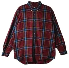 90s　ラルフローレン　BDシャツ　長袖　BLAKE　チェック　オンブレ　L