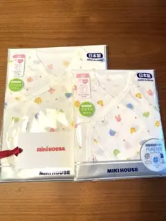 MIKI HOUSE 動物柄肌着 50サイズ 2枚セット
