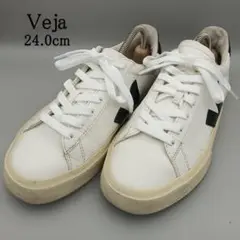 VEJA ヴェジャ スニーカー レースアップ レザースニーカー 白 24.0㎝