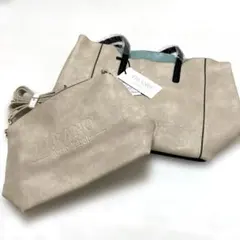 新品未使用　FIRANO トートバッグ ベージュ/ショルダーバック付き