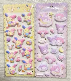 最安！【正規品】レシート有！希少！マシュマロ　マイメロクロミ&ウサハナシール2枚