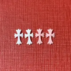 クロスネイル ネイルパーツ 3Dパーツ 十字架パーツ クロム