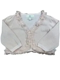 KUMIKYOKU フリル付きカーディガン S ピンク 組曲 オンワード樫山