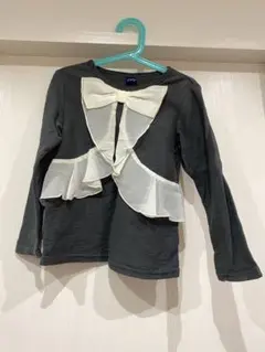 クレッセント リボン付き長袖カットソー 120cm