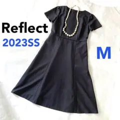 【美品】Reflect リフレクト 23SS 半袖 フォーマルワンピース M 紺