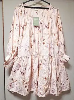 【未使用品】H&M　花柄チュニック　フラワー　ゆったり　L～LLサイズの方も◎