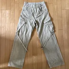 カーゴデニムパンツ　サイドポケット付き