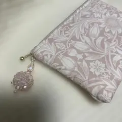 ピンク　ミニポーチ　12cmファスナー