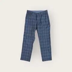 EDWIN WILD FIRE チェック柄スラックス W28 メンズ ブルーのサムネイル