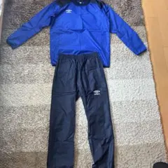 umbro サッカー ピステ上下セット 青