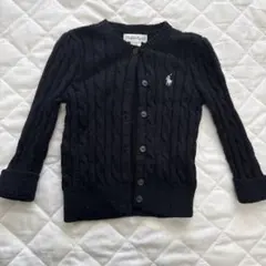 Ralph Lauren 黒 カーディガン 12M