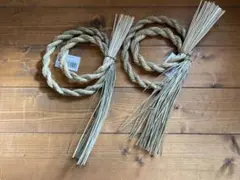 2連しめ縄、しめ縄飾り2個セット