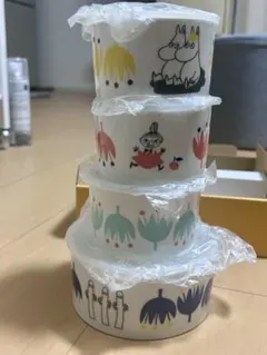 【ムーミン】高気密レンジ容器4点セット