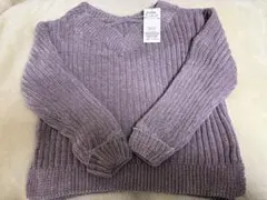 マジェスティックレゴン モールヤーンＶネックプルオーバー　ラベンダー　Mサイズ