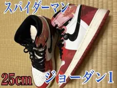 スパイダーマン　ナイキ エアジョーダン１　スニーカー　25cm 美品
