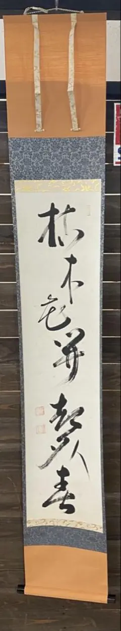 井上圓了 円了 伝統的な書道掛軸 詩墨書 - メルカリ