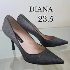 DIANA ダイアナ グラデーション ラメグリッター パンプス 23.5