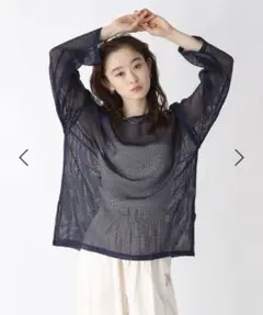 JEANASIS レースアップメッシュプルオーバーのサムネイル