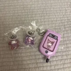 めじるしアクセサリー Halloween 마이멜로 쿠로미 ガラケー風ミラー