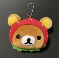 リラックマ　いちごフェイスマスコット　マスコット　平成レトロ　当時物　プライズ