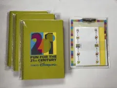 東京ディズニーリゾート　ノート3冊　バインダー付きレターセット